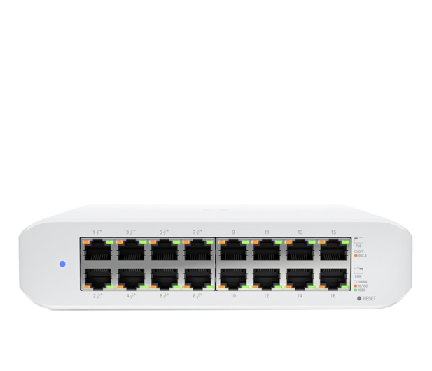 Ubiquiti 16p USW-Lite-16-PoE (16x10/100/1000Mbit) 8xPoE+ - 1073614 - zdjęcie